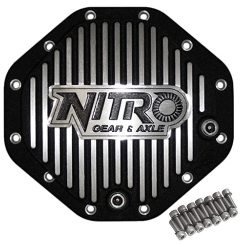 Nitro Finned-Aluminum Diff Cover 74-10 Ram, 97-09 Dakota-Durango - Click Image to Close